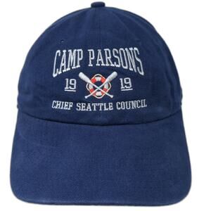 Cobra Baseball Cap Blue One Size Camp Parsons Seattle Council Embroidered Hat